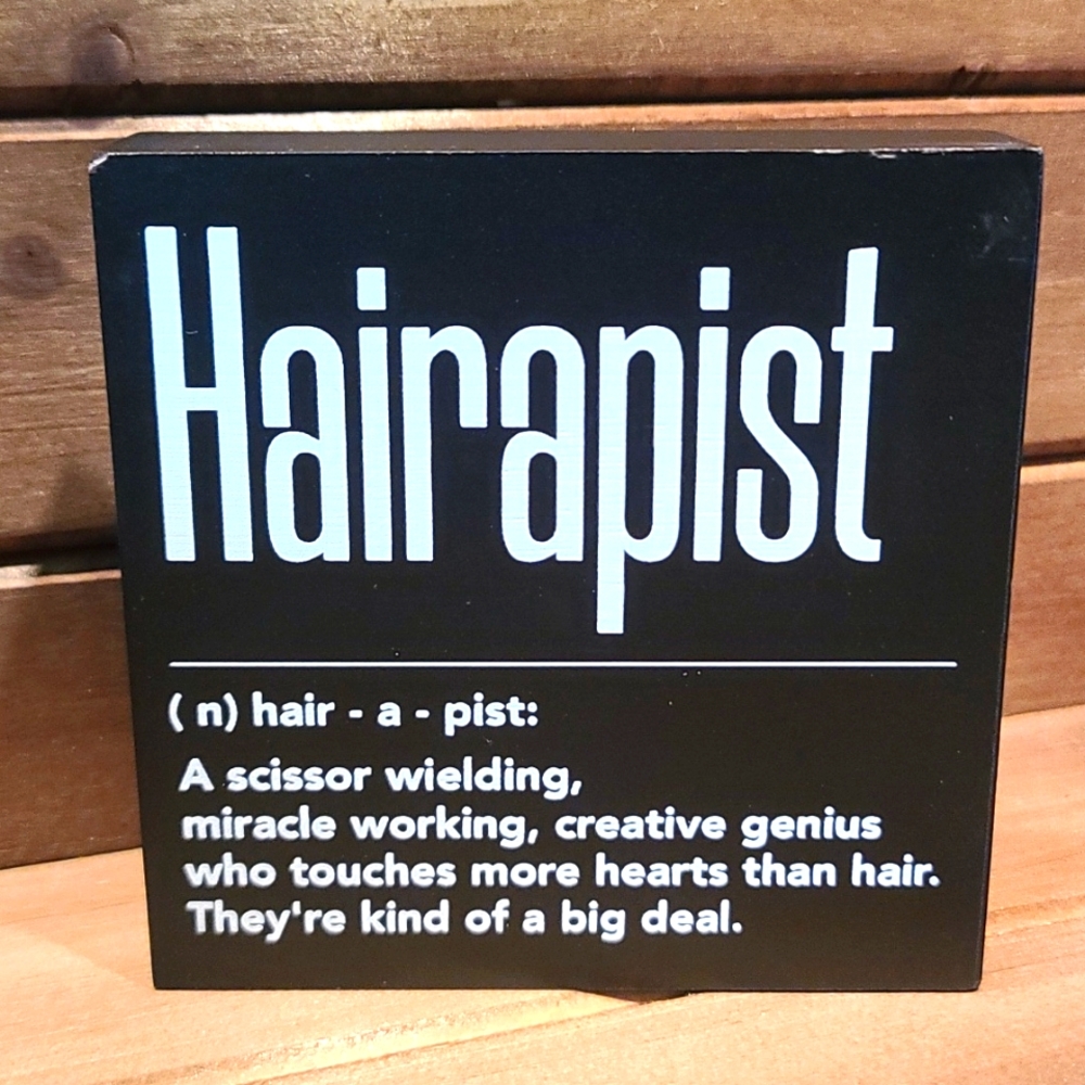 HAIRAPIST Sign for stylist, hairdresser Barber NWT